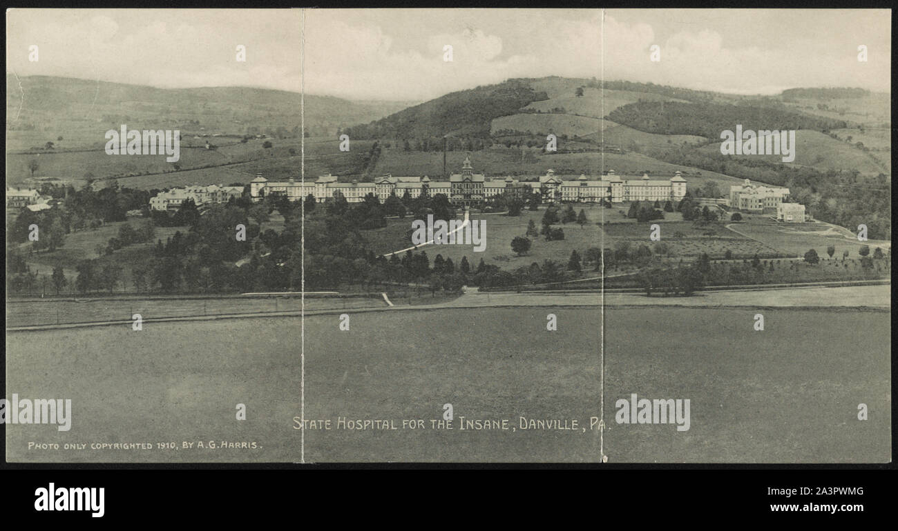 Ospedale di stato per i pazzi, Danville, Pa. Foto Stock