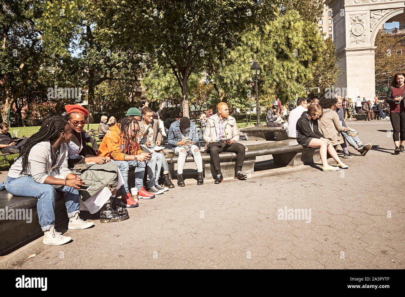 La città di New York street photography Foto Stock