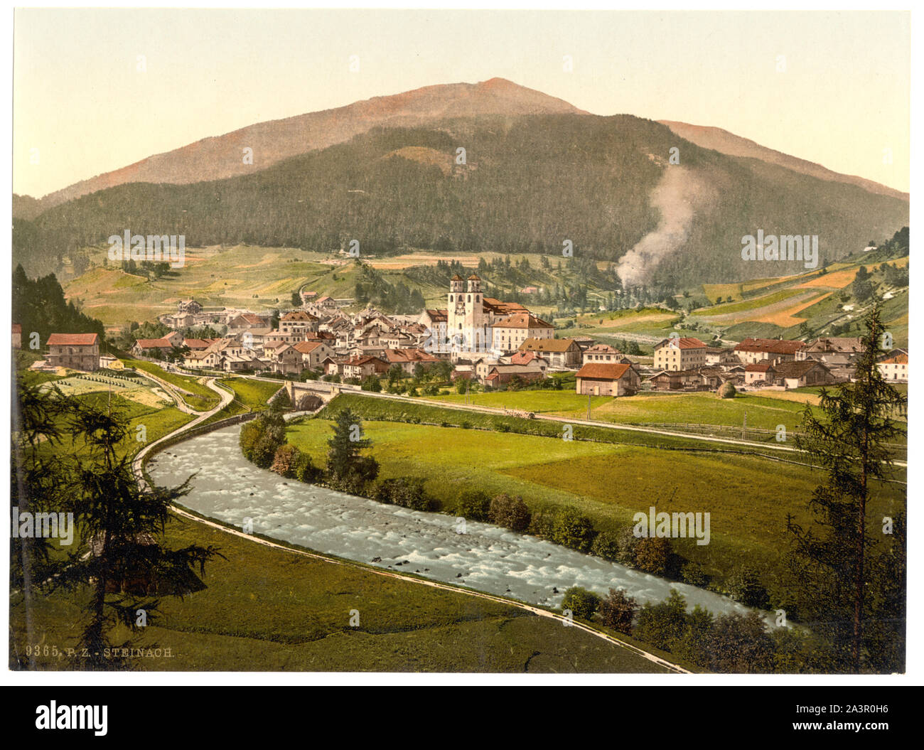Steinach, Tirolo, Austro-Hungary stampa n. 9365. Forma parte del: viste dell'Impero Austro-ungarico nella stampa Photochrom collection. Titolo da Detroit Publishing Co., catalogo J-sezione estera, Detroit, Michigan. : Detroit Publishing Company, 1905. Foto Stock