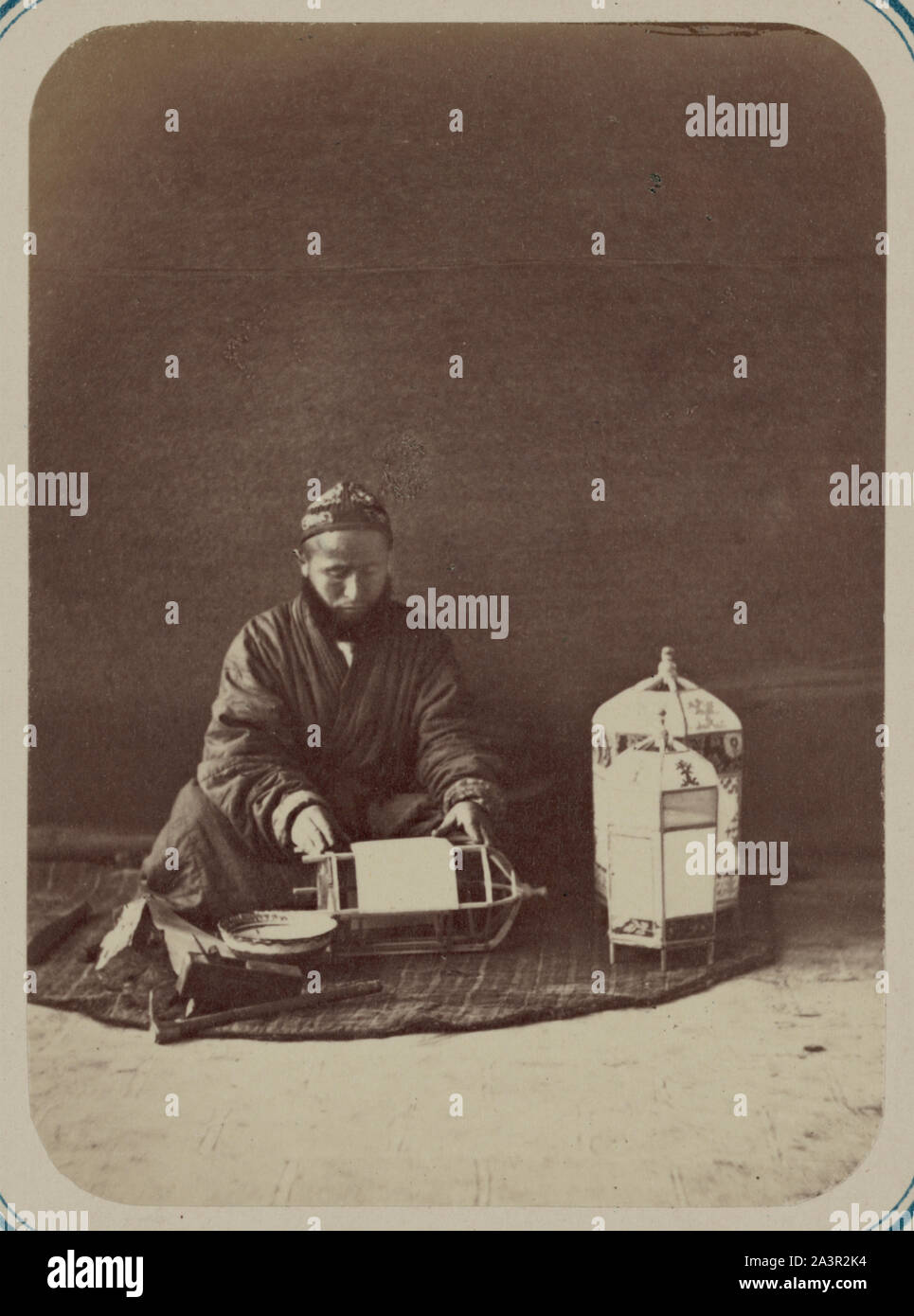 Stoliarnoe proizvodstvo. Fonarnyi master (fanus'-saz) Foto Stock