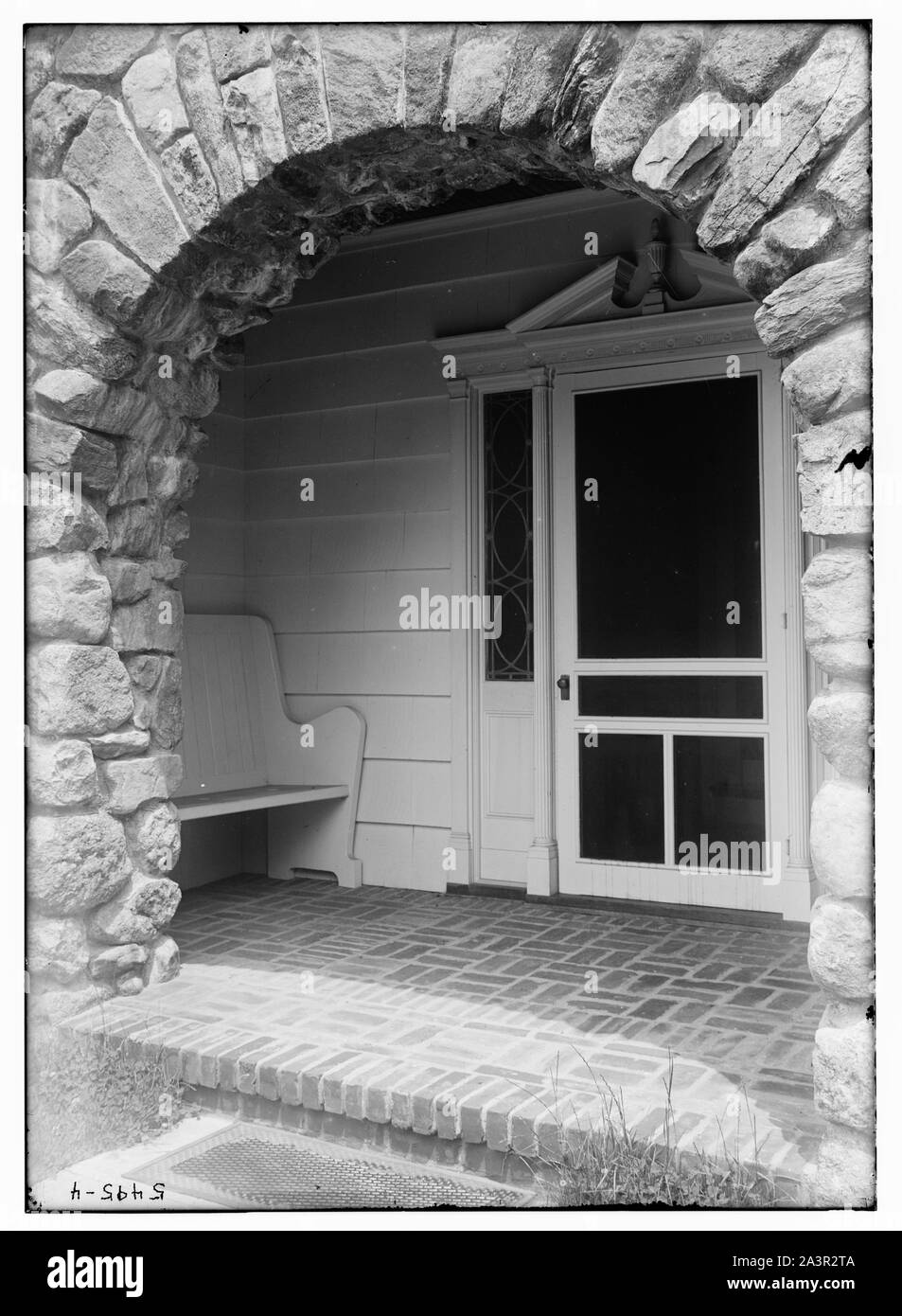 Entrata di pietra Foto Stock