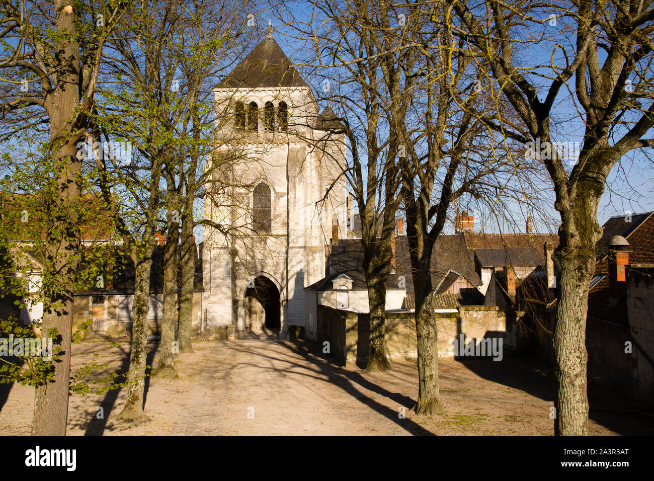La chiesa, Saint-Aignan sur cher, Francia Foto Stock