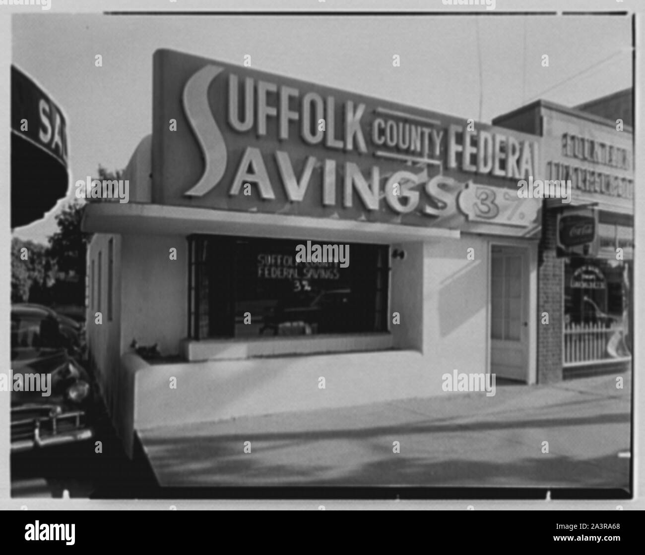 La contea di Suffolk Federal Savings, filiale di Smithtown, Long Island. Foto Stock