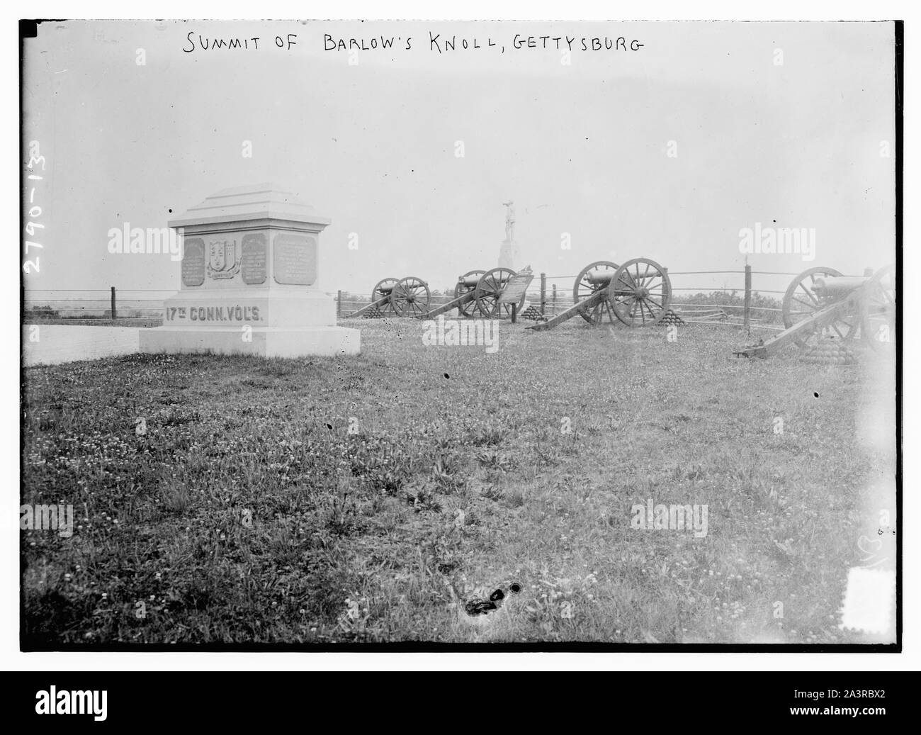 Il vertice di Barlow Knoll, Gettysburg Foto Stock