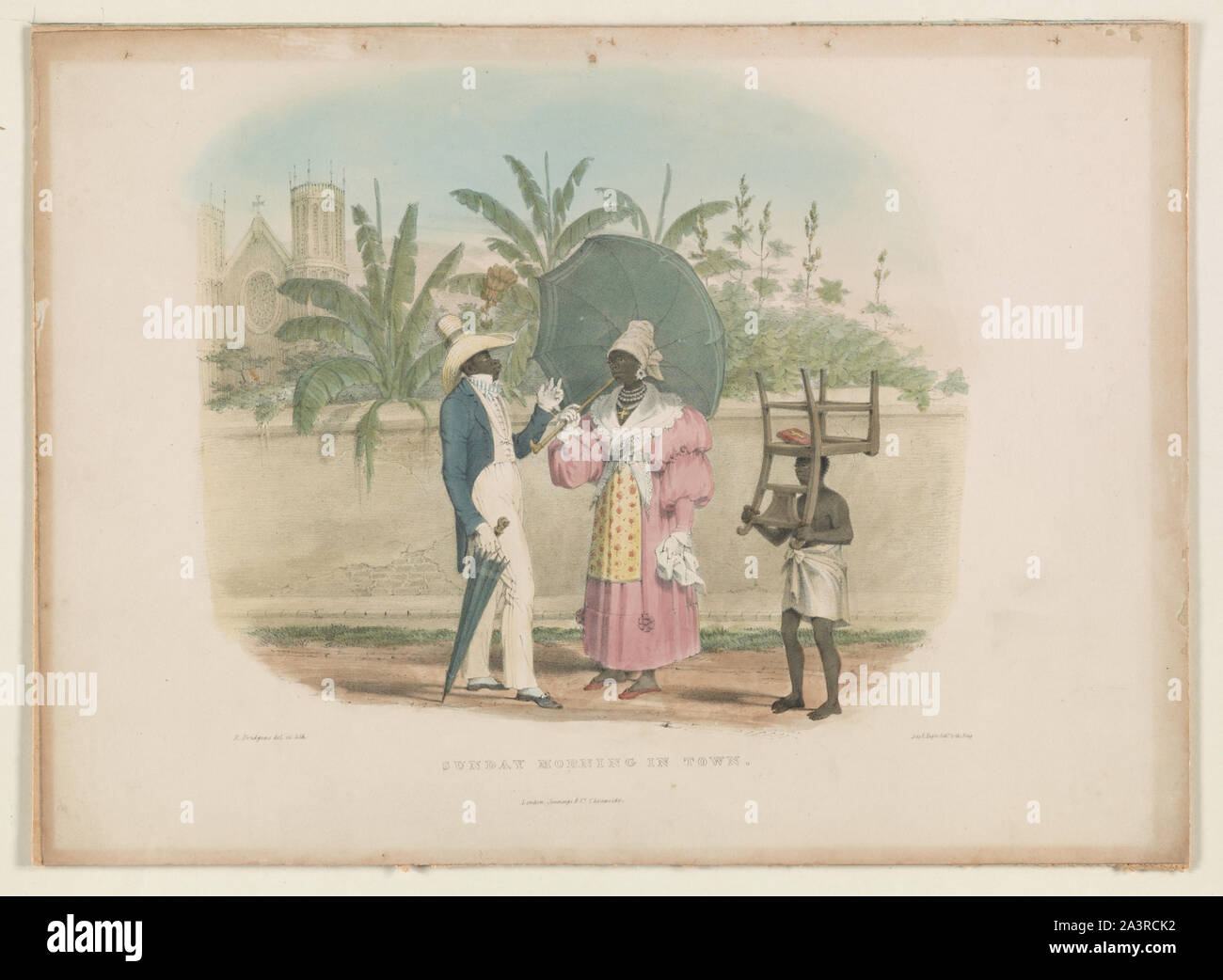 La domenica mattina in città Foto Stock