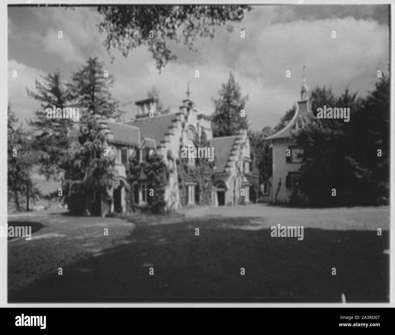 Sunnyside restauro, Washington Irving House, Tarrytown, New York. Foto Stock