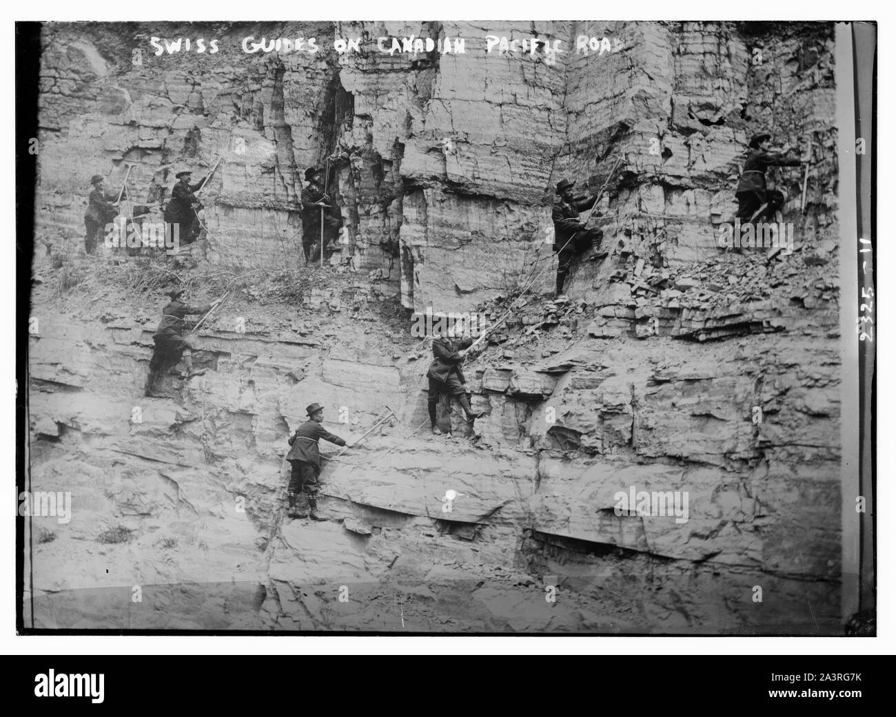 Guide svizzere su Canadian Pacific Rd. Foto Stock