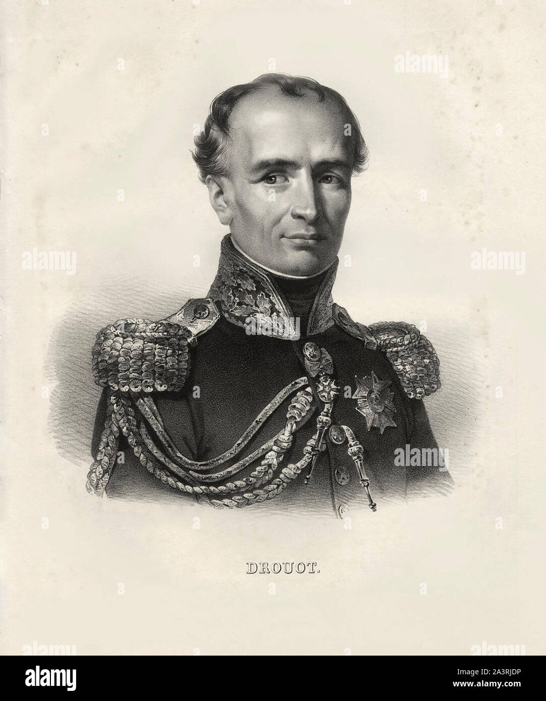 General Antoine Drouot, Comte Drout (1774 - 1847) era un ufficiale francese che hanno combattuto nella Rivoluzione francese e le guerre napoleoniche. Drouot è uno di un Foto Stock