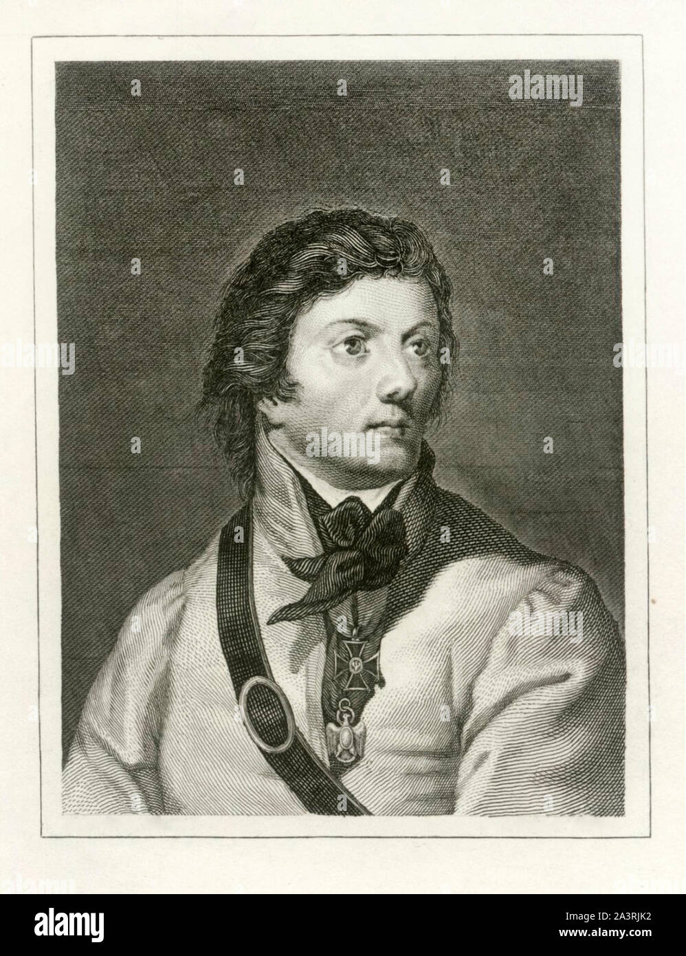 Andrzej Tadeusz Bonawentura Kosciuszko (Andrew Thaddeus Bonaventura Kosciuszko; 1746 - 1817) era un Polish-Lithuanian ingegnere militare, statista, e Foto Stock