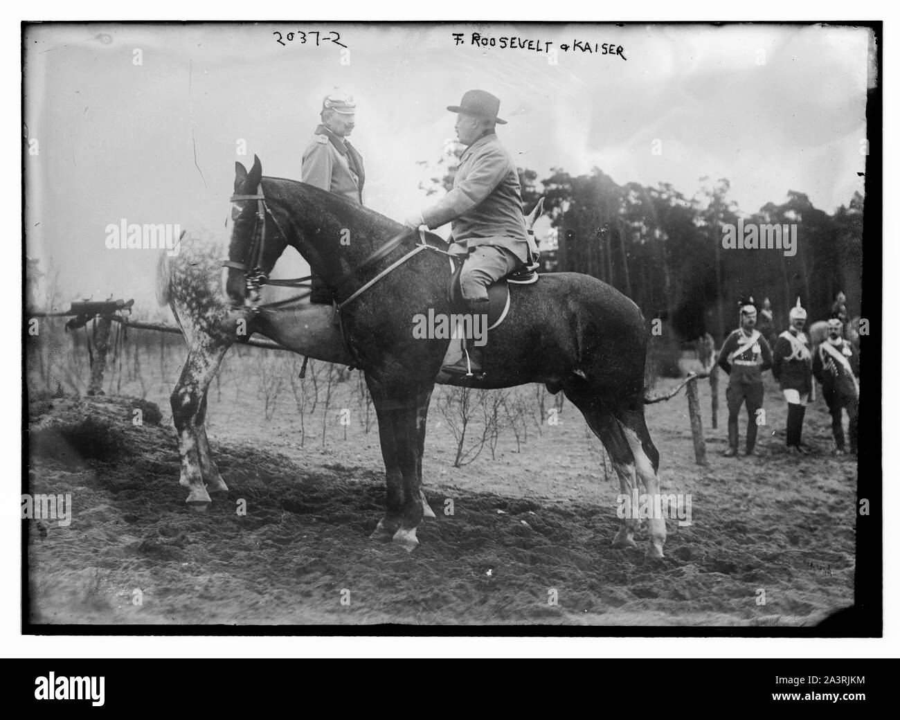 T. Roosevelt e il Kaiser Foto Stock