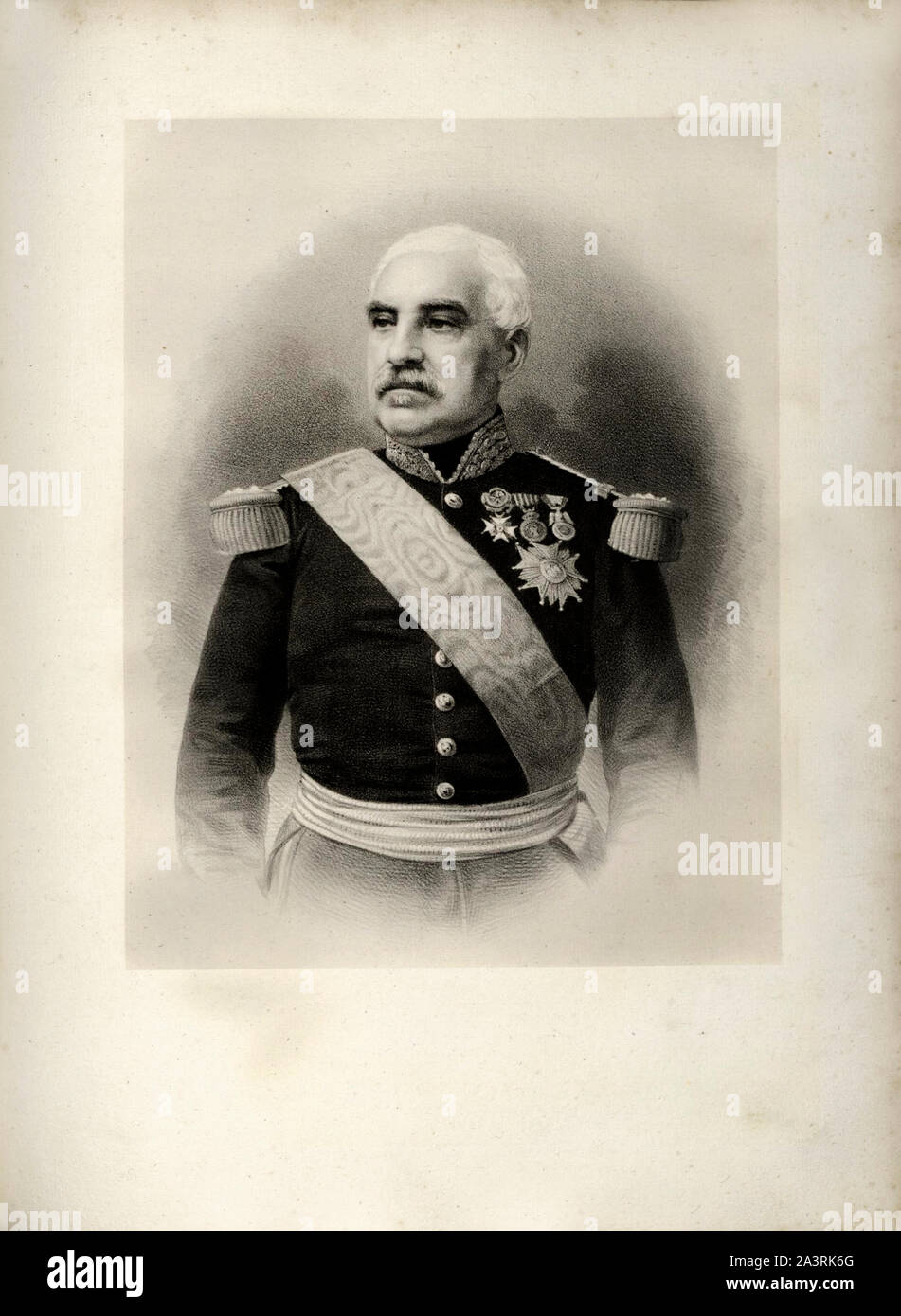 Aimable-Jean-Jacques Pelissier, 1° Duc de Malakoff (1794 - 1864), era un Maresciallo di Francia. Il comandante in capo delle forze francesi prima dell'Assedio o Foto Stock