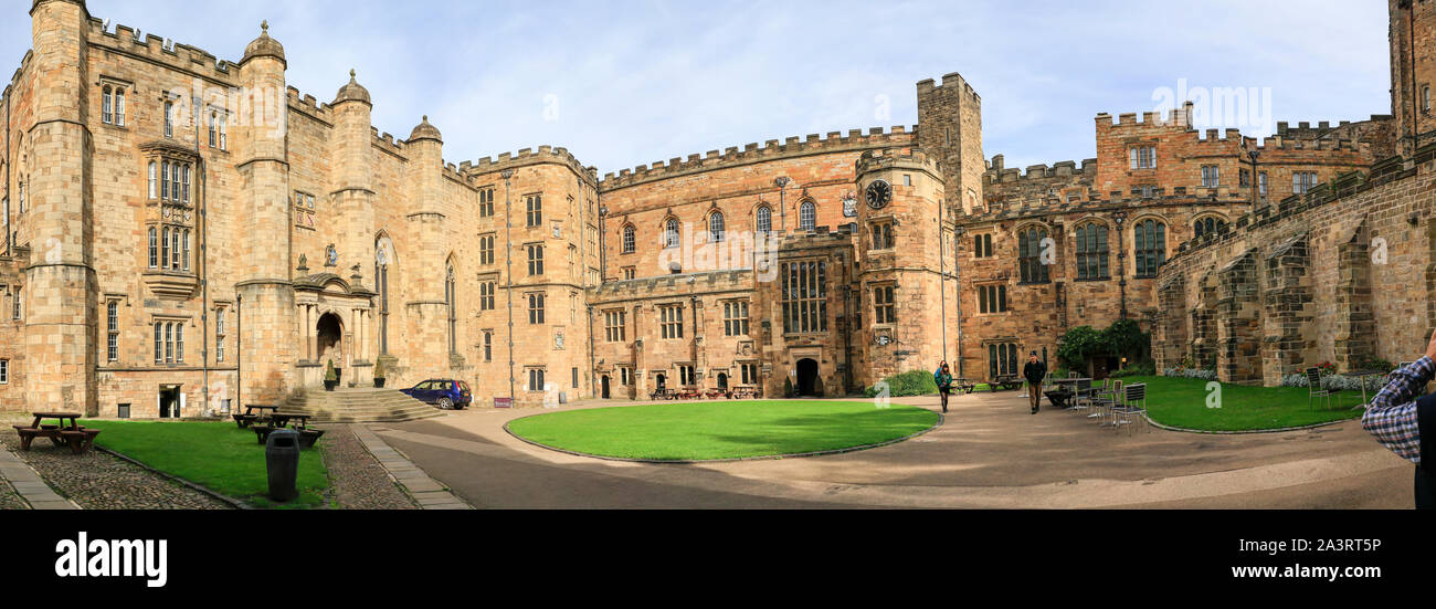 : Durham Castle, Durham Regno Unito, Inghilterra, Università di Durham College, il castello normanno, la contea di Durham, Durham Regno Unito, UK, Inghilterra, County Durham, Castello, castelli Foto Stock