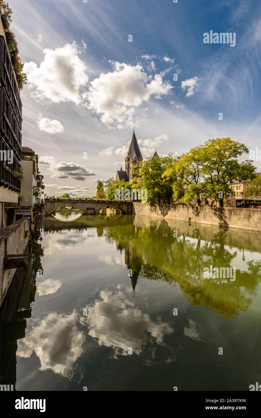 Metz, Lorena, Francia Foto Stock