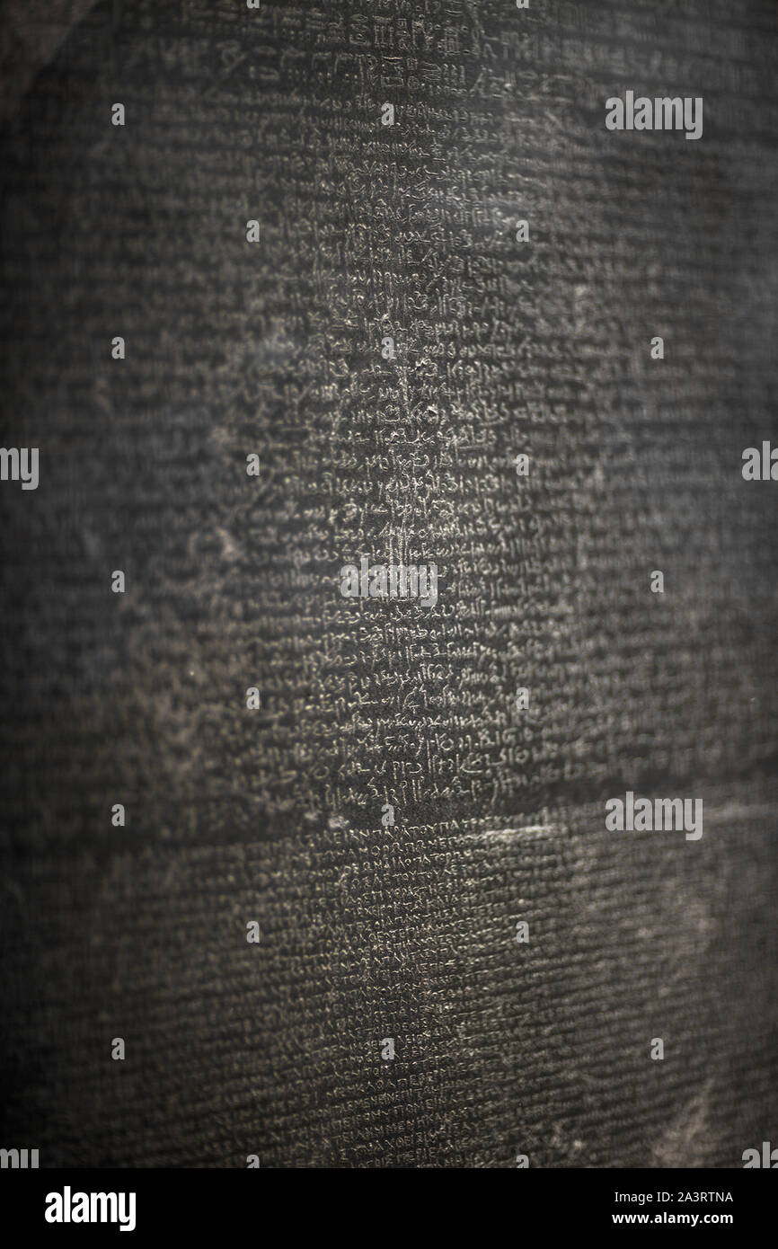 Close up di Rosetta Stone Foto Stock