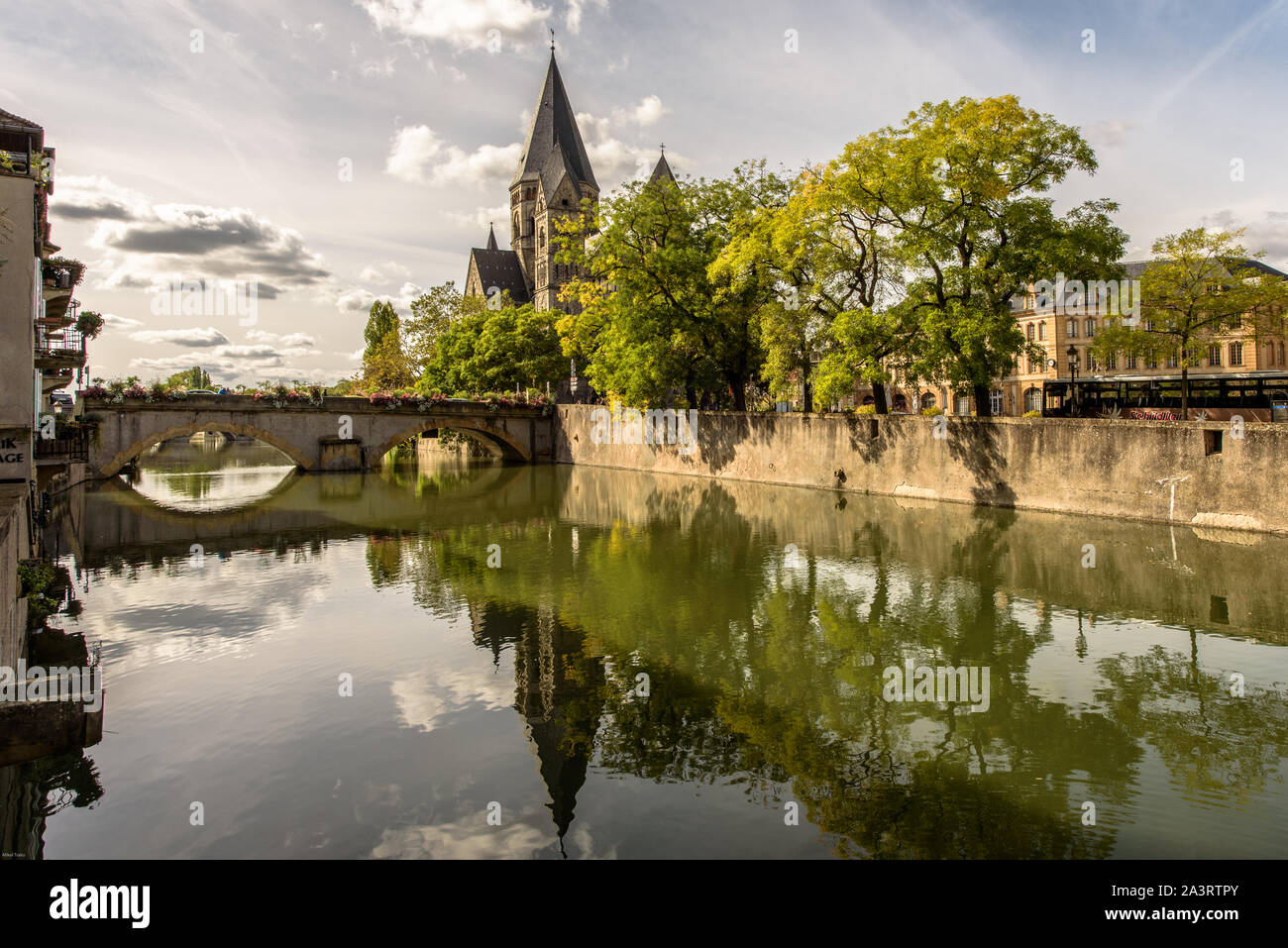 Metz, Lorena, Francia Foto Stock