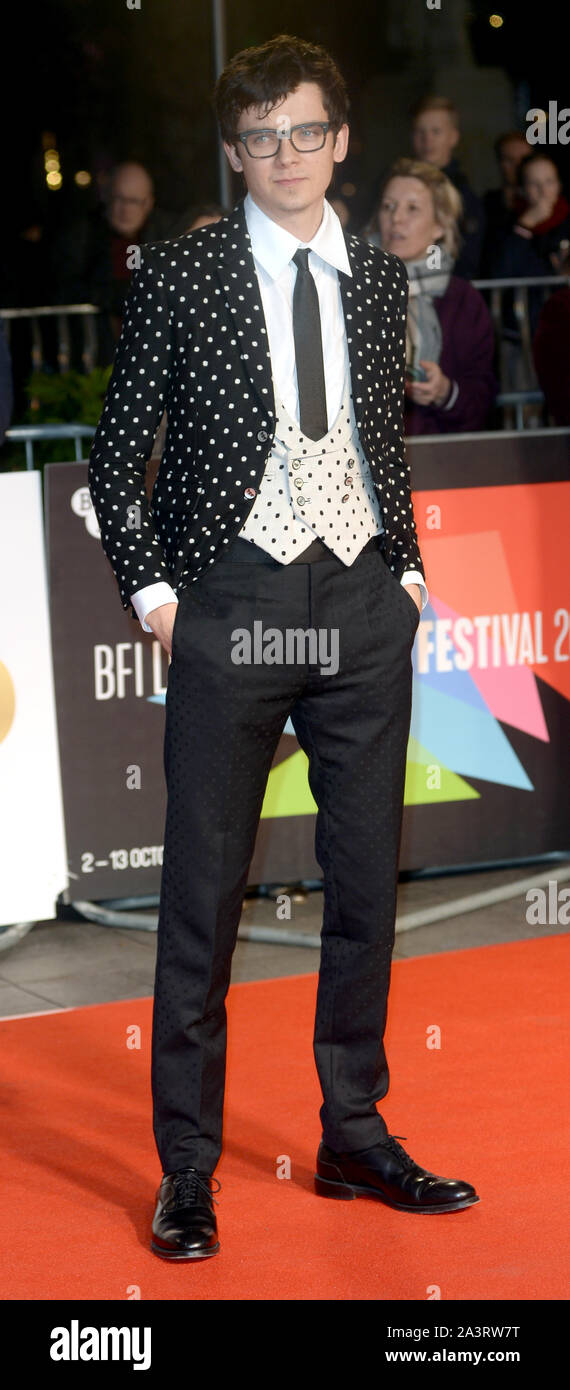 Foto deve essere accreditato ©Alpha premere 078237 09/10/2019 Asa Butterfield avidità Premiere durante la 63LFF BFI London Film Festival 2019 a Londra Foto Stock