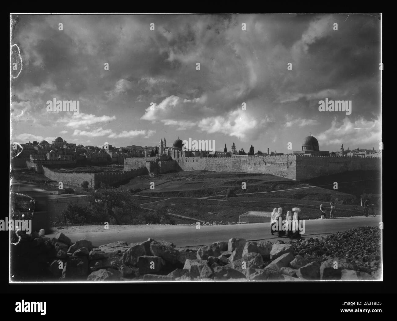 Area del tempio da fuori le mura della città Foto Stock