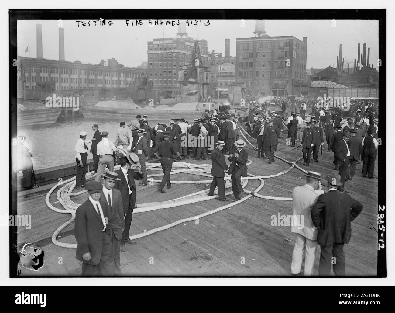 Test motori antincendio Foto Stock