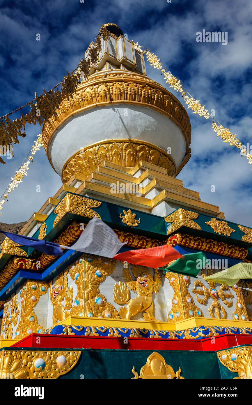 Gompa buddista in India Foto Stock