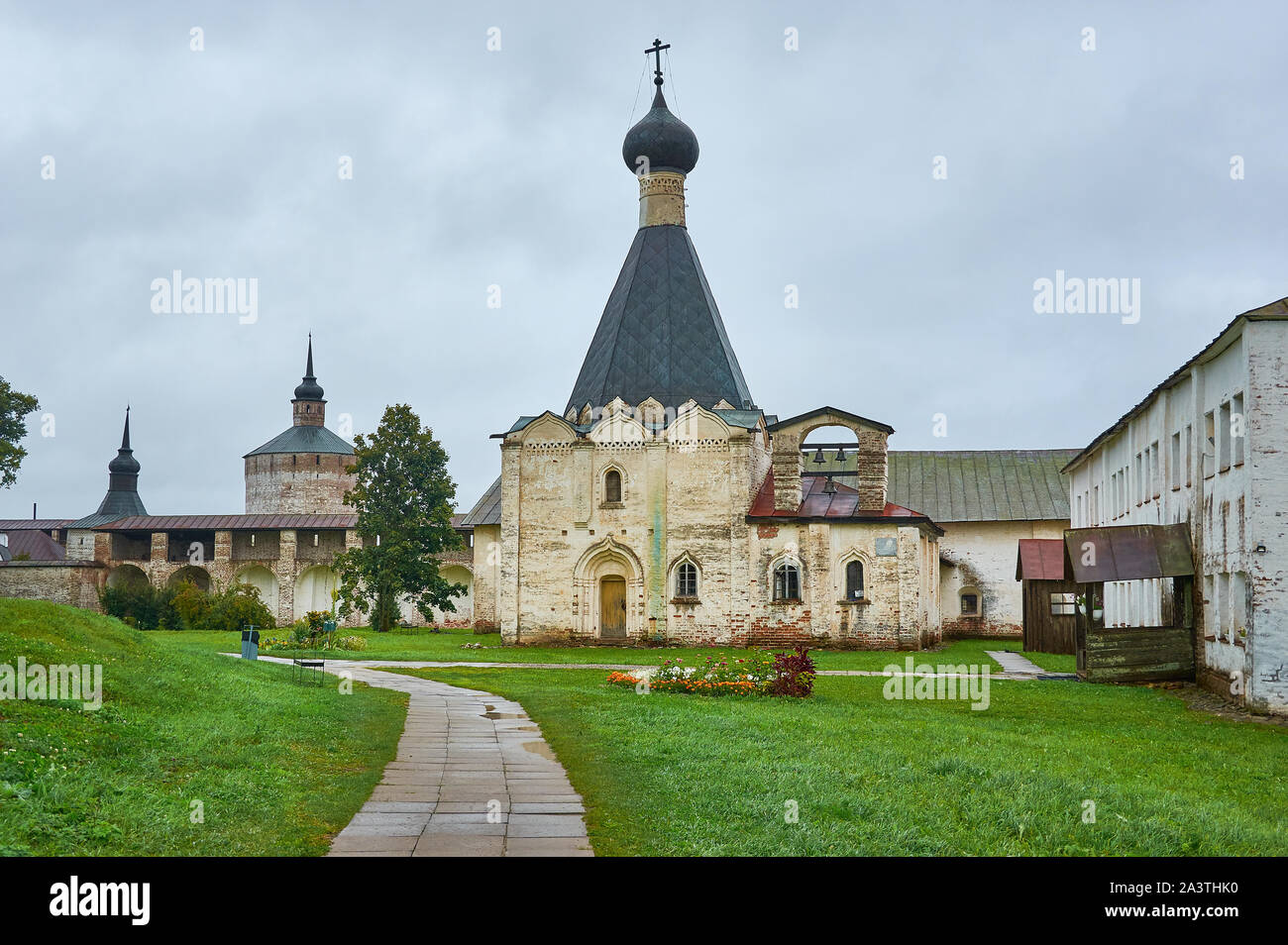 Kirillo-Belozersky monastero vicino Città Kirillov, Vologda regione, Russia Foto Stock