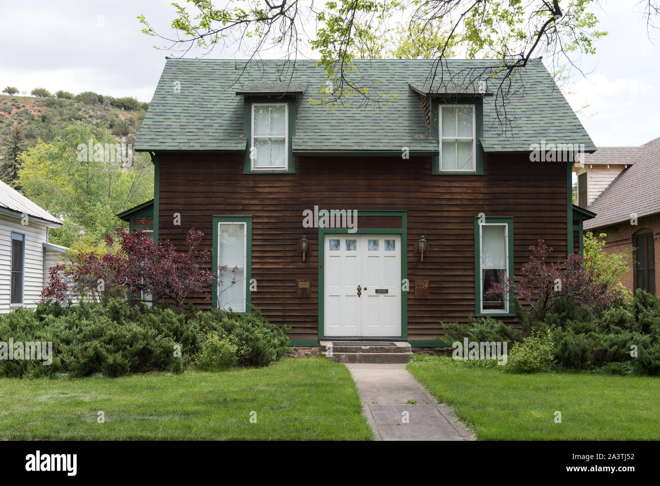 Il 1883 Wigglesworth House, una volta casa di città manager William Hudson Wigglesworth, a Durango, la sede di La Plata County nel sud del Colorado Foto Stock