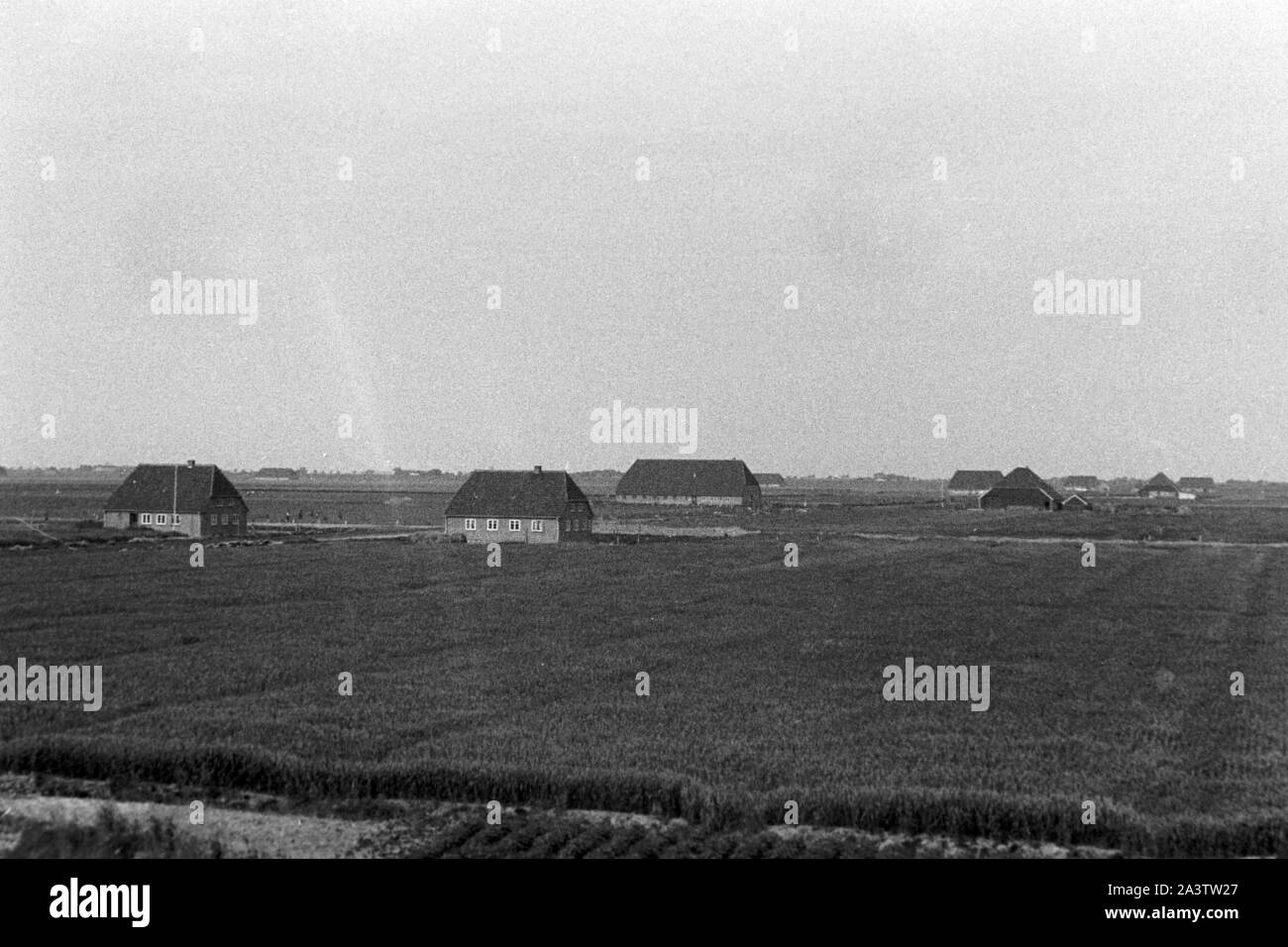 Adolf-Hitler-Koog, Schleswig-Holstein, 1936. Adolf Hitler Koog in Schleswig-Holstein, 1936. Foto Stock