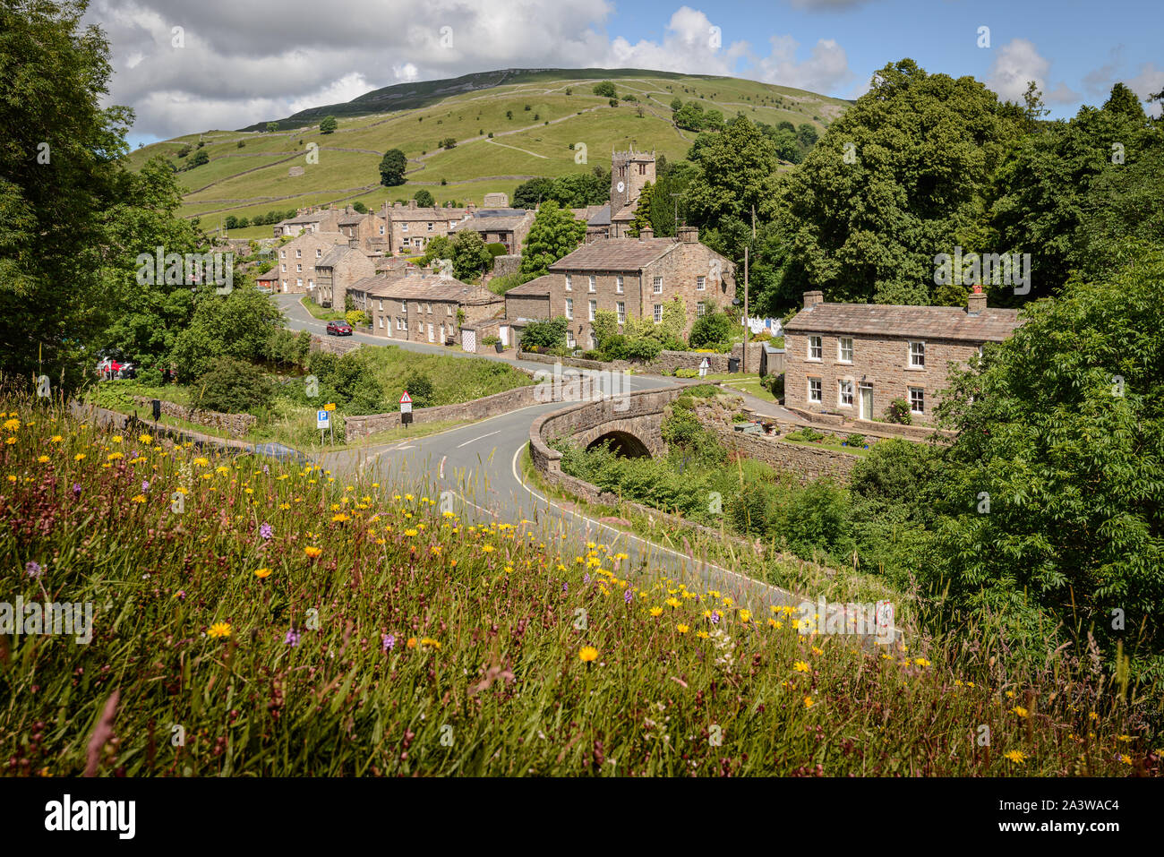 Muker, Yorkshire Dales Foto Stock