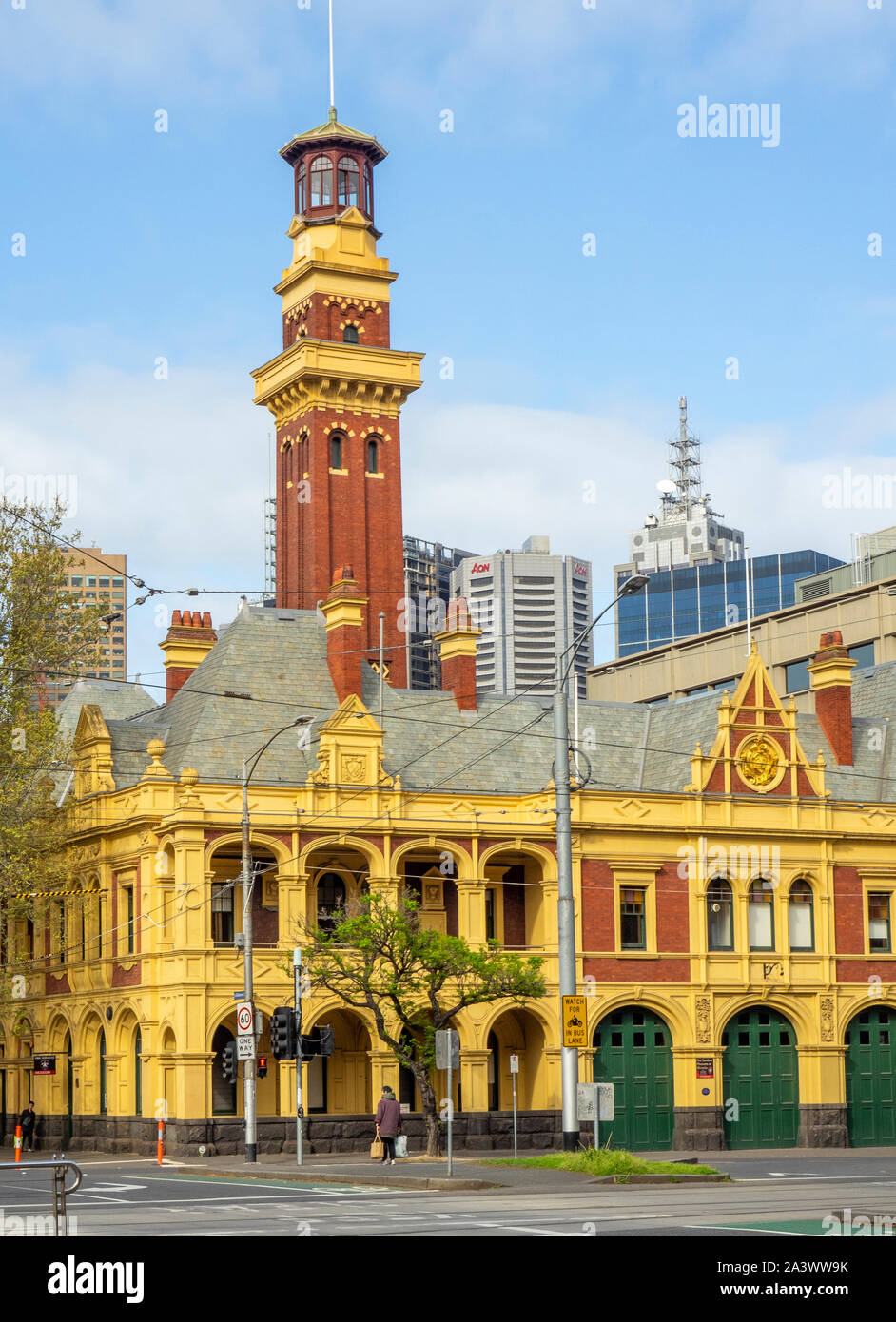 Ex Collina orientale la stazione dei vigili del fuoco ora i servizi antincendio museo di Victoria Melbourne Australia. Foto Stock