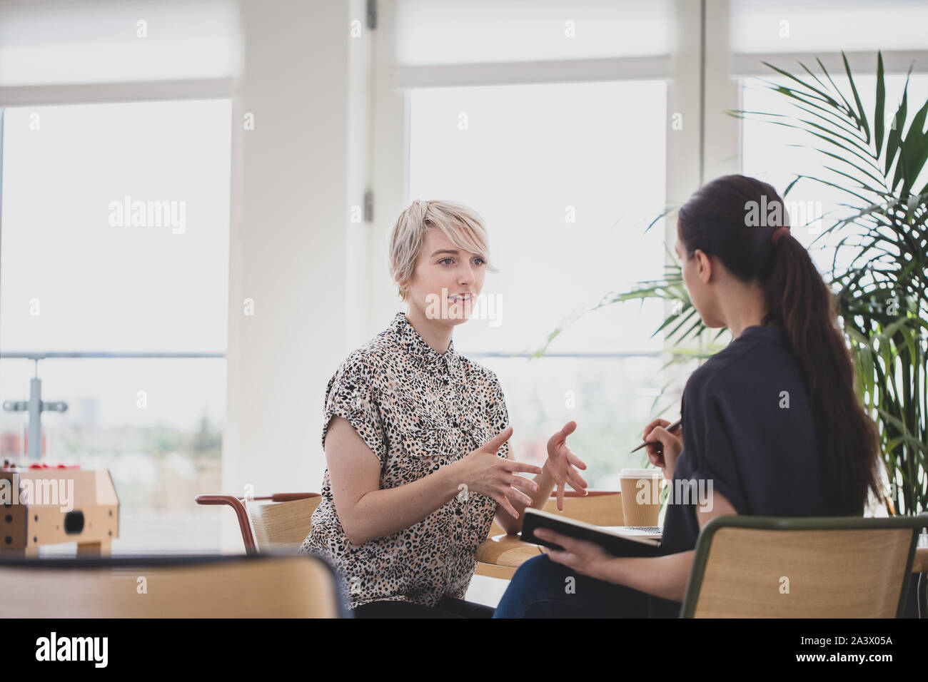 Giovani donne imprenditrici nel corso di una riunione Foto Stock