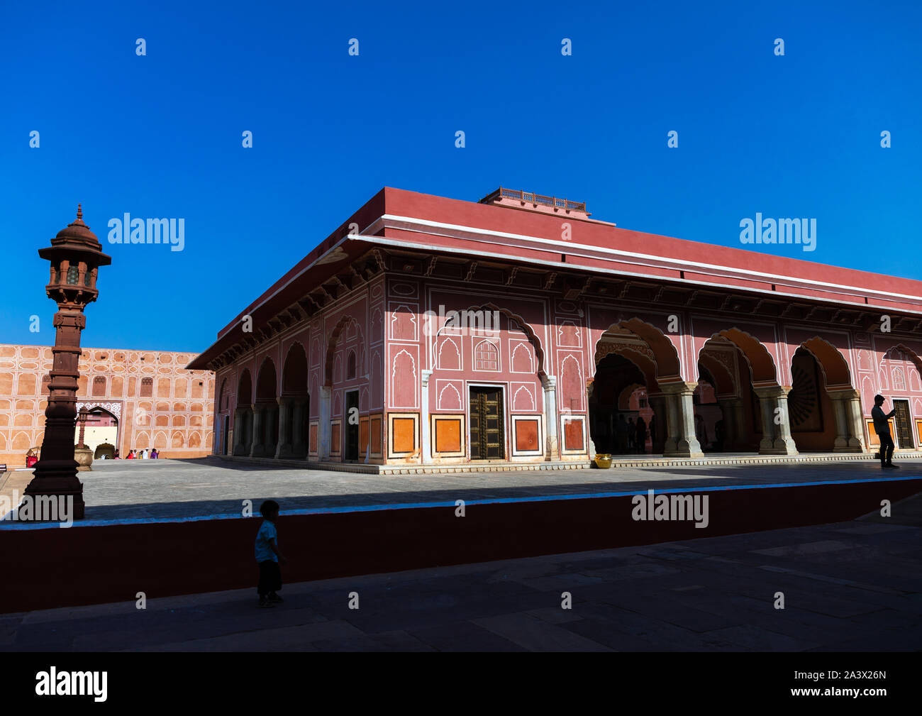 Diwan-i-Khas era una udienza privata sala dei maharajas nel palazzo di città, Rajasthan, a Jaipur, India Foto Stock