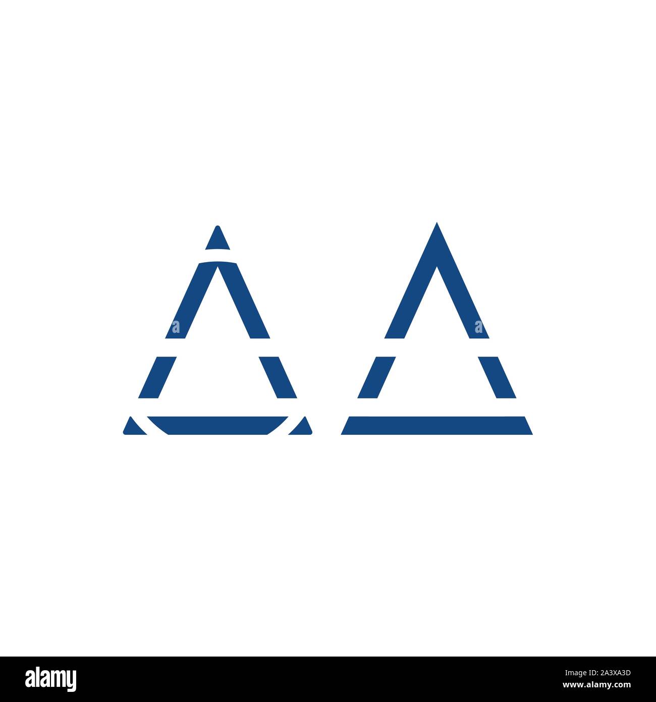 Lettera iniziale di un vettore logo design modello. Lettera di un logo di linea - Vettore Illustrazione Vettoriale