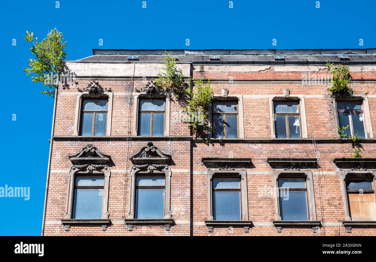 Appartamento fatiscente edificio in Germania Est Foto Stock