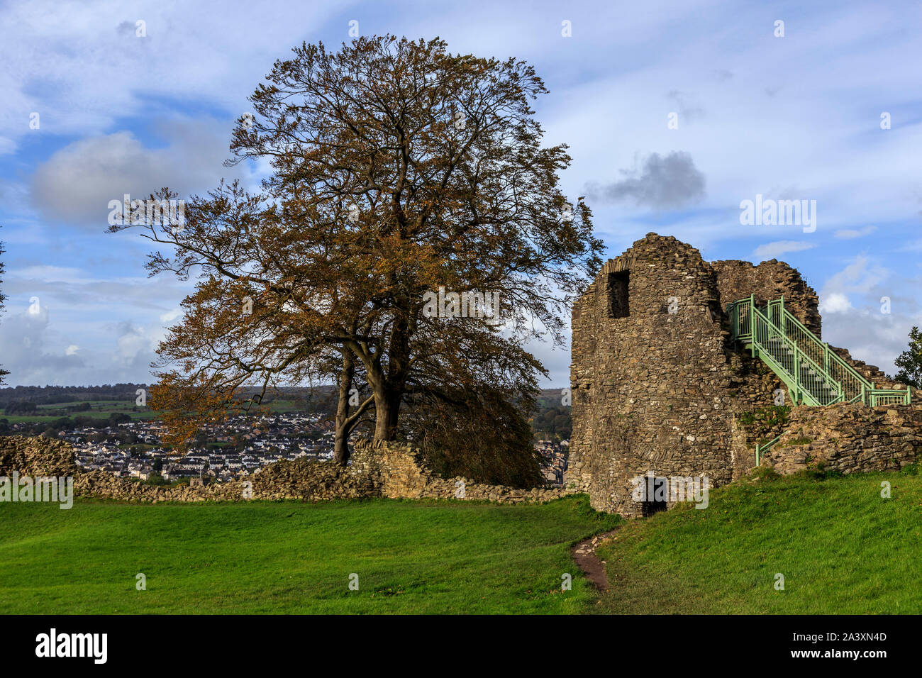 Kendal Castle, parco nazionale del distretto dei laghi, cumbria, Regno Unito gb Foto Stock