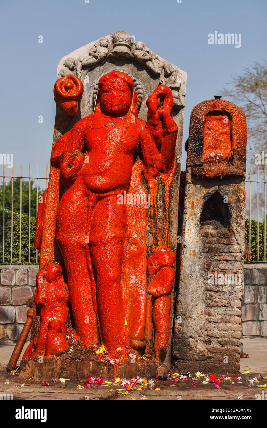 Statua della divinità Indù Hanuman Foto Stock