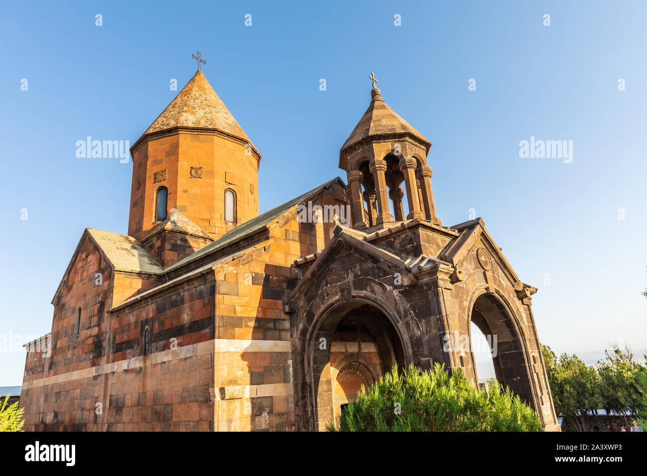 Asia occidentale,l'Eurasia,Caucaso del Sud, Repubblica di Armenia. Ararat provincia. Valle Ararat. Lusarat. Khor Virap. Surb Astvatzatzin Chiesa. Foto Stock