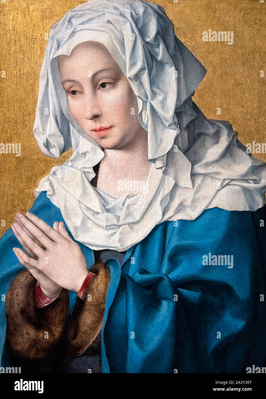 Vergine dei Dolori (Mater Dolorosa) da Joos van Cleve (1485-1540/41), olio su pannello, c.1520-30 Foto Stock