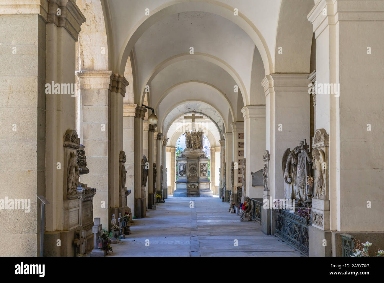 Il cimitero monumentale di Staglieno (Cimitero monumentale di Staglieno) a Genova (Genova), Liguria, Italia Foto Stock