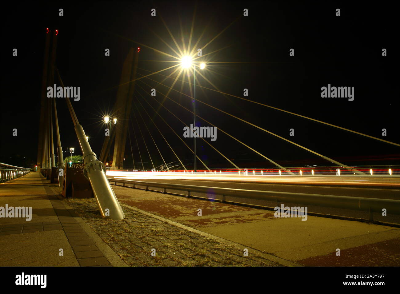 Puente de la Hispanidad en Valladolid, Castilla y Leon, España Foto Stock