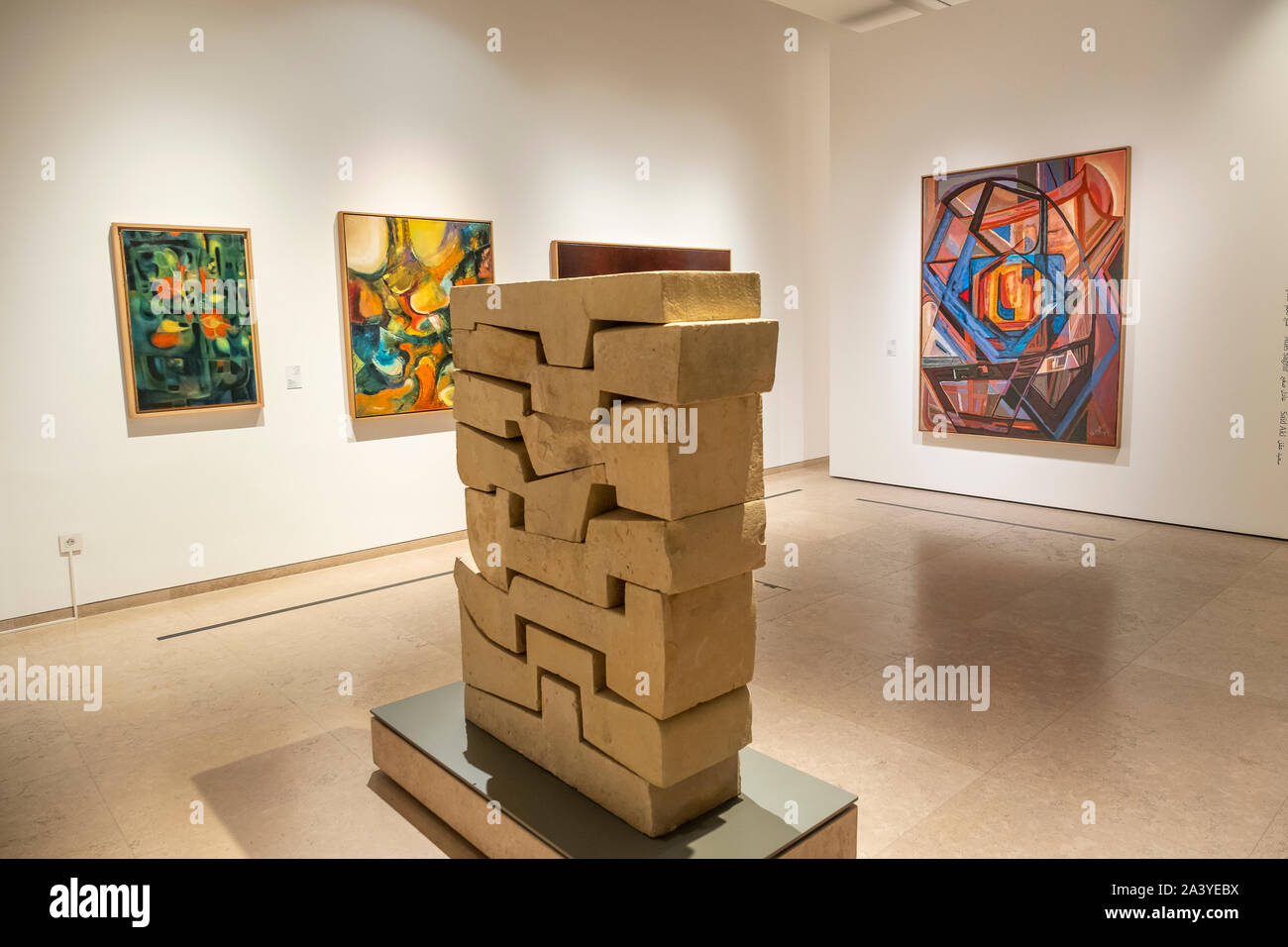 Dipinti e sculture, nel museo Sursock a Beirut, Libano Foto Stock