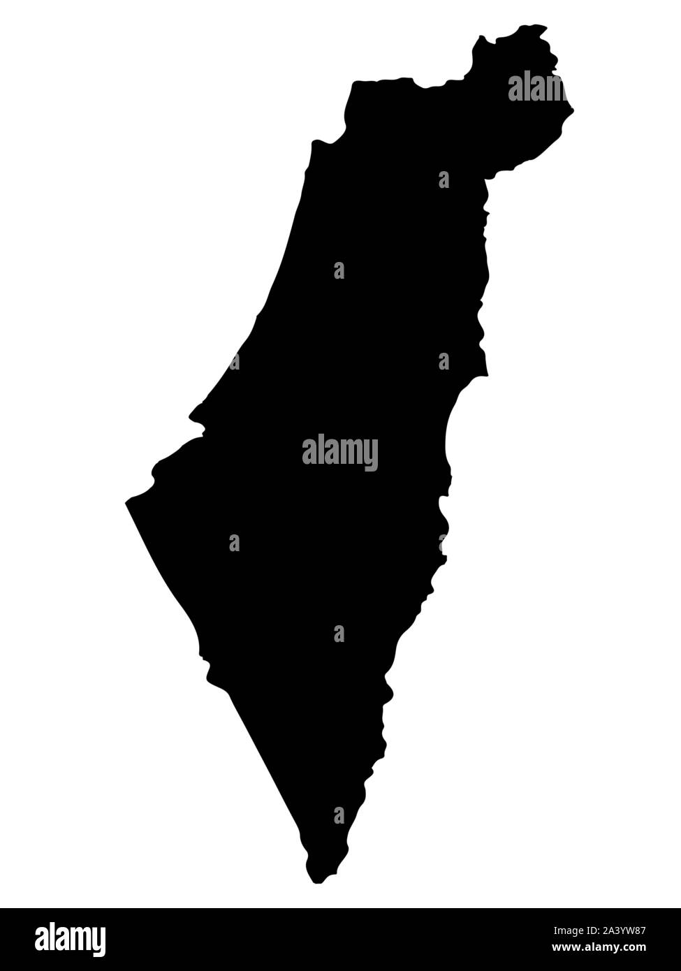 Mappa di Israele, eps10 illustrazione vettoriale Illustrazione Vettoriale