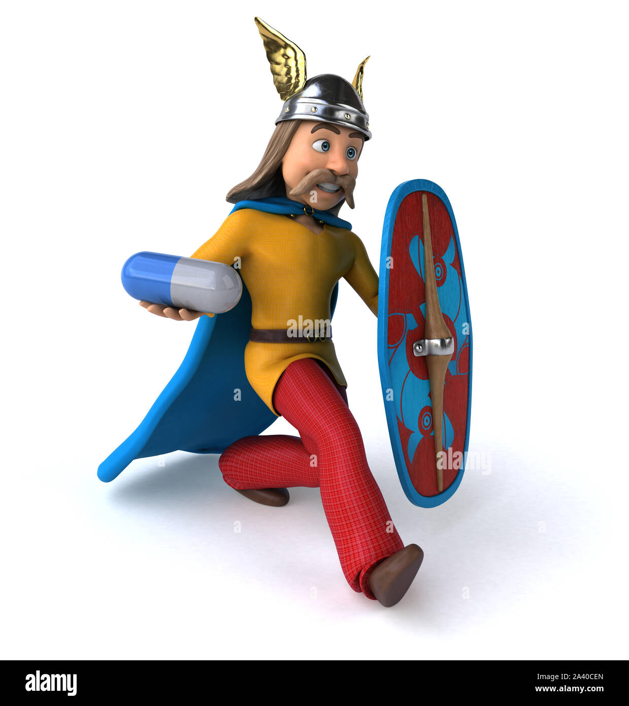 Divertimento gaulois - 3D illustrazione Foto Stock