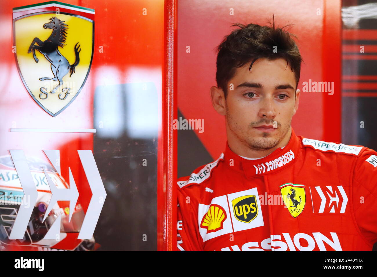 Suzuka, in Giappone. Undicesimo oct, 2019. Charles LECLERC (MCO) F1 : Giapponese di FORMULA ONE Grand Prix sul circuito di Suzuka a Suzuka, in Giappone . Credito: Sho Tamura AFLO/sport/Alamy Live News Foto Stock