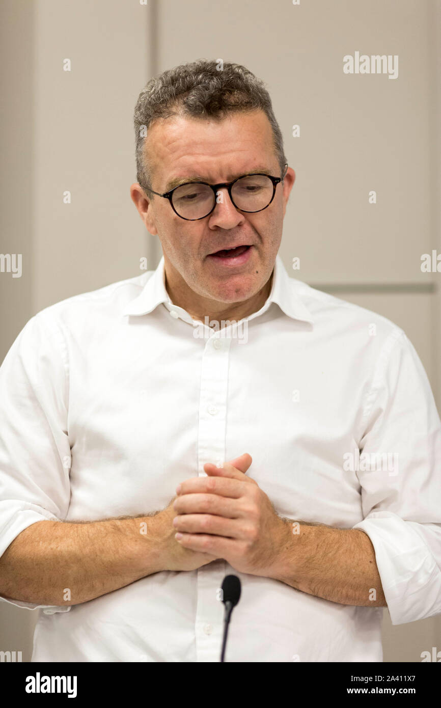 © Chris - Boll. 23/09/19 Brighton , Regno Unito. Partito Laburista Conferenza annuale 2019 in Brighton. Tom Watson MP , vice leader del partito laburista , parla di fringe event - Cresce il futuro dal bosco di fiducia. Photo credit: CHRIS BULL Foto Stock