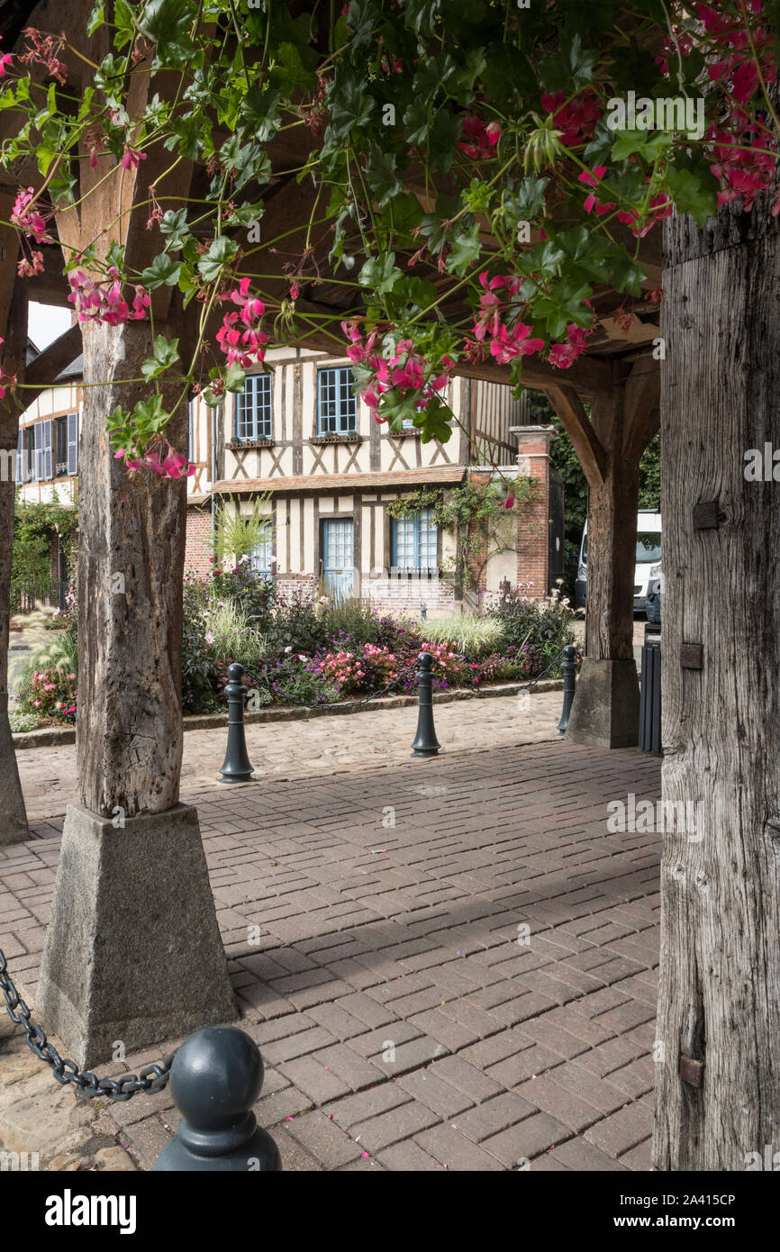 Lyons-La-Foret, Vexin, Haute Normandie, Normandia, Eurecobbles Foto Stock