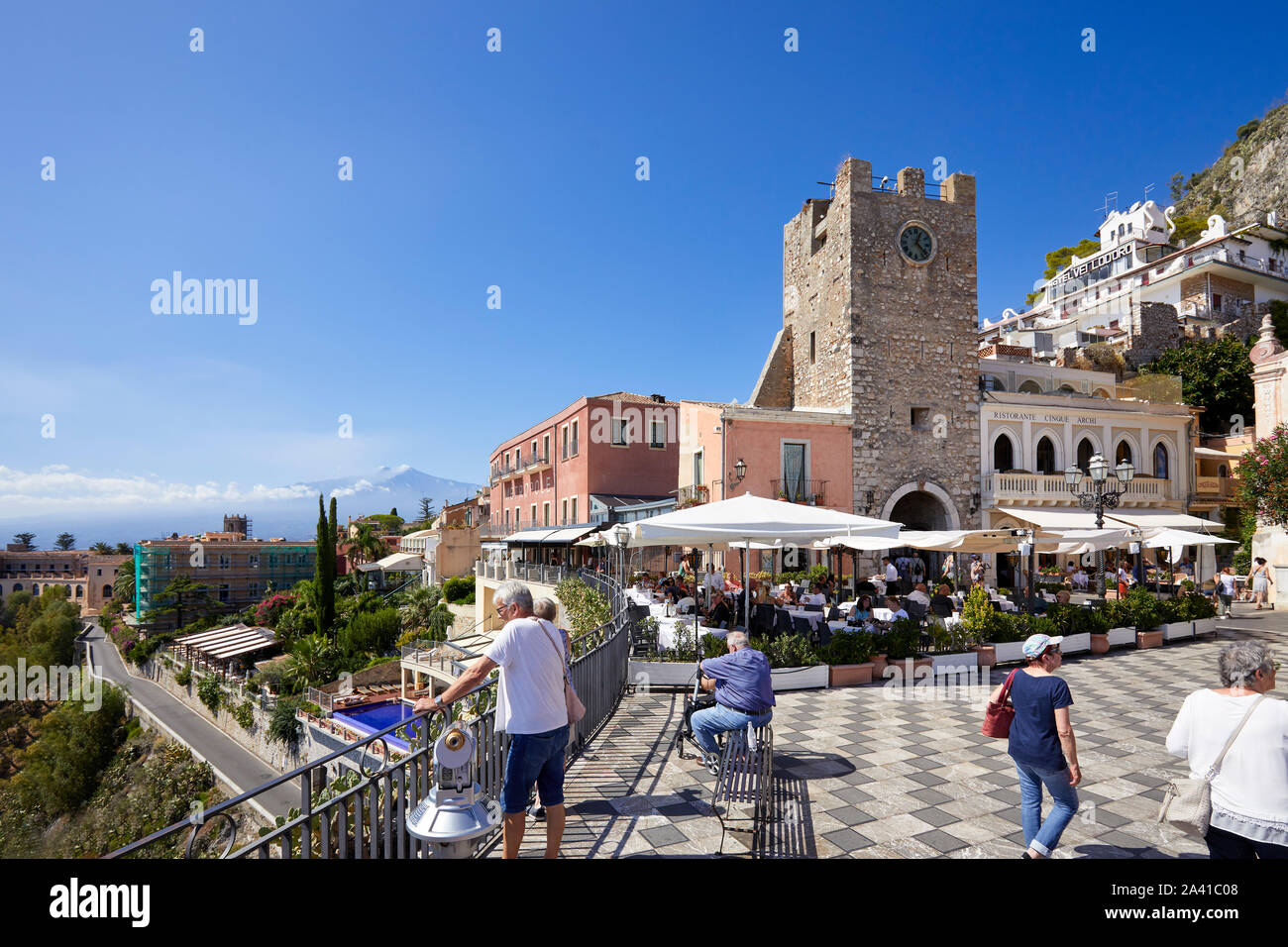 Taormina, Sicilia Foto Stock