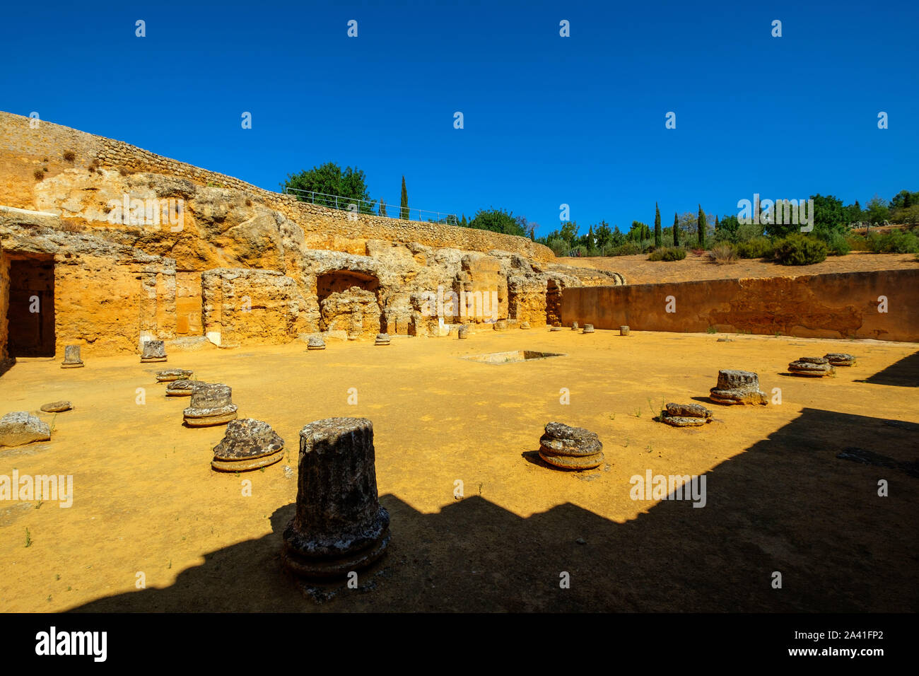 Tomba di Servilia. Necropoli romana, sito archeologico di Carmona. Provincia di Siviglia. Southern Andalusia, Spagna. Europa Foto Stock