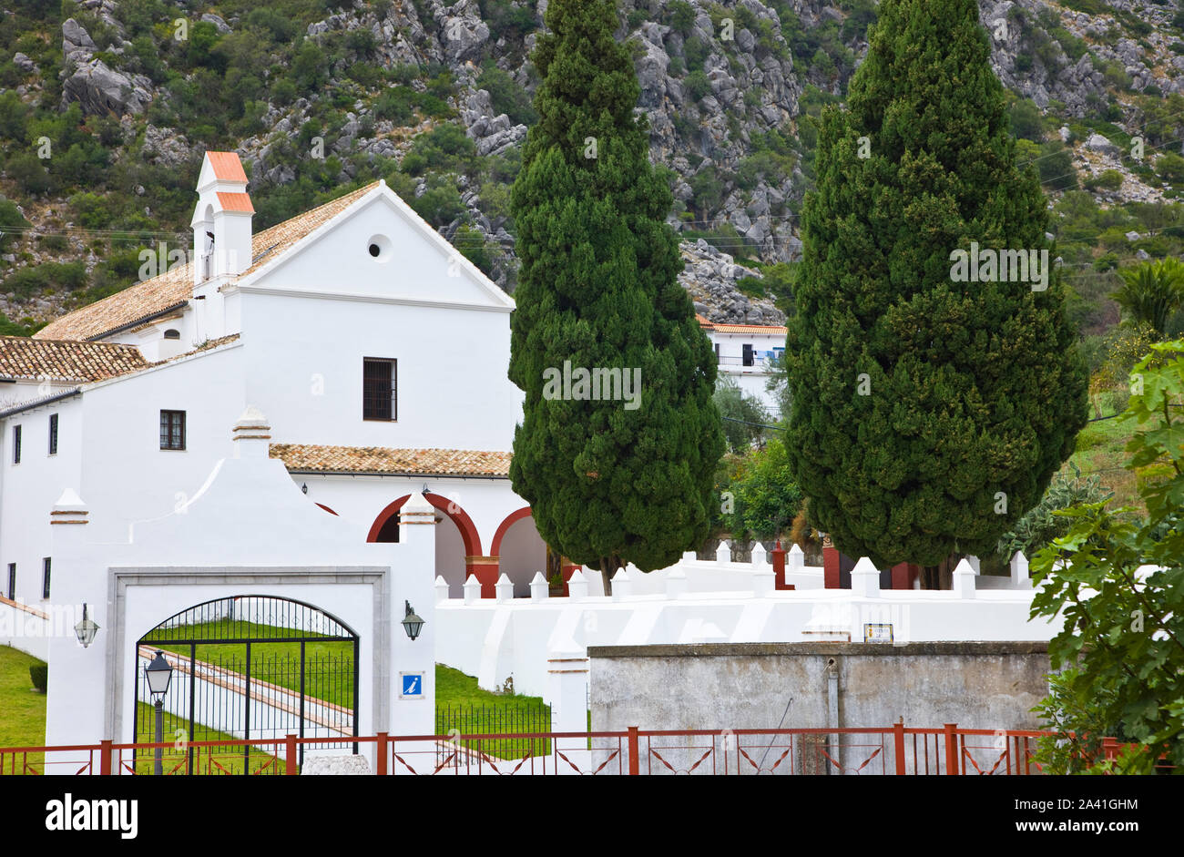 Antiguo Convento de Capuchinos. A Ubrique. Sierra de Cadiz. Ruta Pueblos Blancos. Provincia Cadice. Andalusia. España Foto Stock