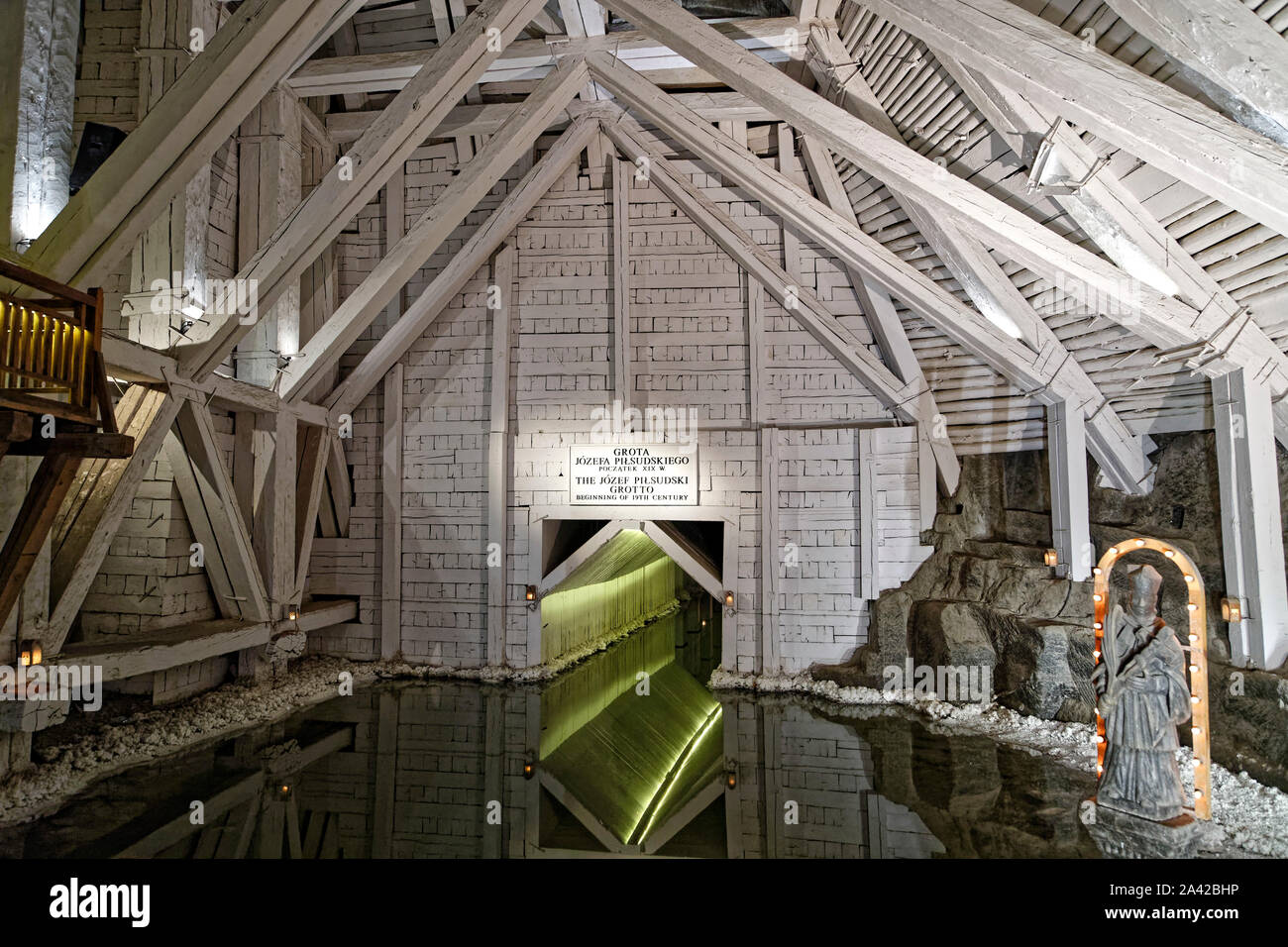 Wieliczka, Polonia. 17 Agosto, 2019. UNESCO-elencate le Miniere di Sale di Wieliczka sito si trova a Wieliczka, vicino a Cracovia in Polonia. Foto Stock