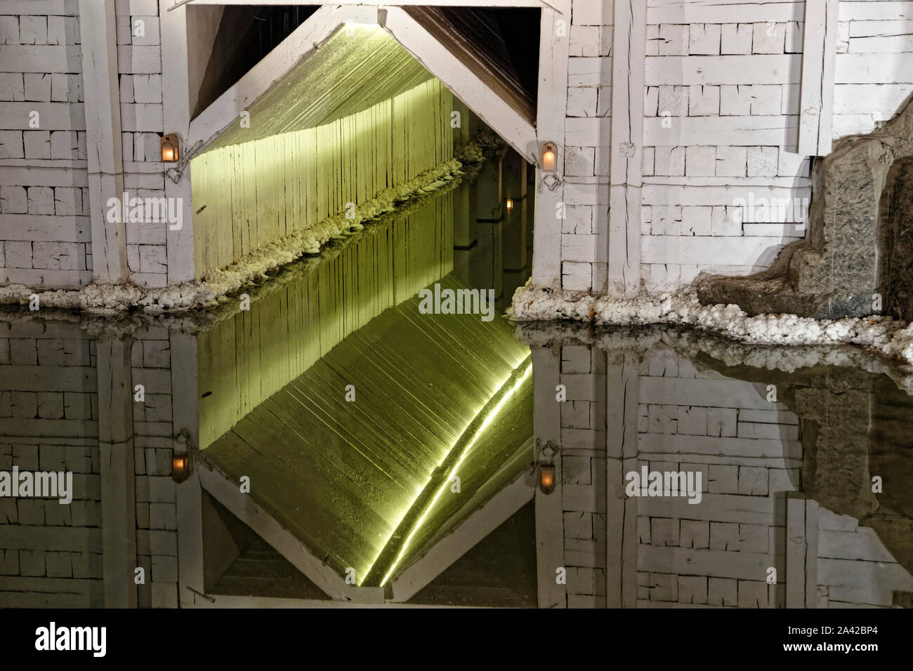 Wieliczka, Polonia. 17 Agosto, 2019. UNESCO-elencate le Miniere di Sale di Wieliczka sito si trova a Wieliczka, vicino a Cracovia in Polonia. Foto Stock