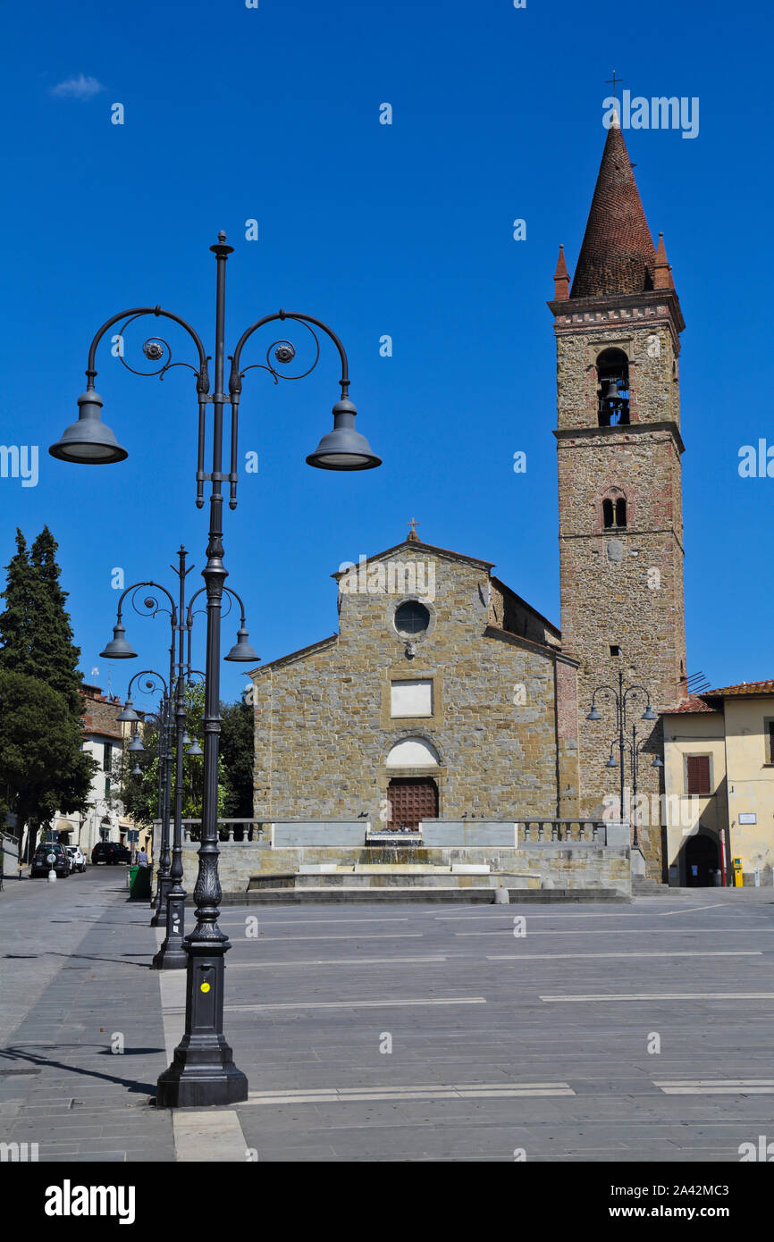 Chiesa di Sant'Agostino a Piazza di Sant'Agostino di Arezzo, Italia Foto Stock